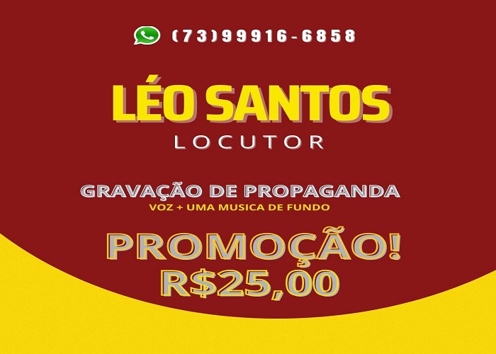 Léo Santos Locutor Comercial Vinhetas Spots Gravação De Propagandas