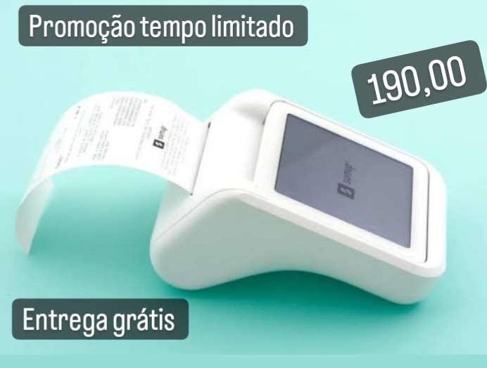 Maquininha de cartão Sumup promoção com Reposição de bombinhas grátis