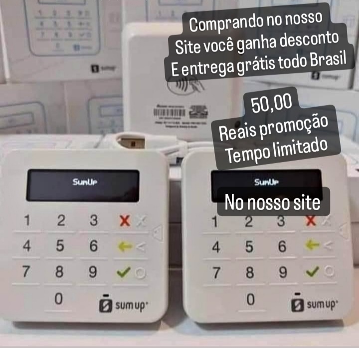 Maquininha de cartão Sumup promoção tempo limitado Entrega grátis todo Brasil