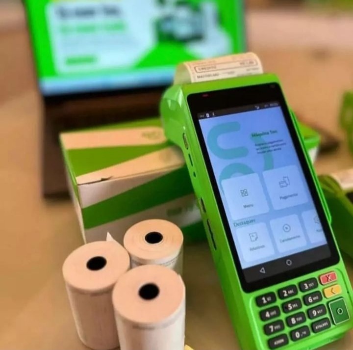 Maquininha de cartão Ton T3 smart com 2 baterias/Qrcode e touch-screen. Reposição de bombinhas grátis/sem mensalidade e sem aluguel com 0,83 %de taxa no débito e crédito.