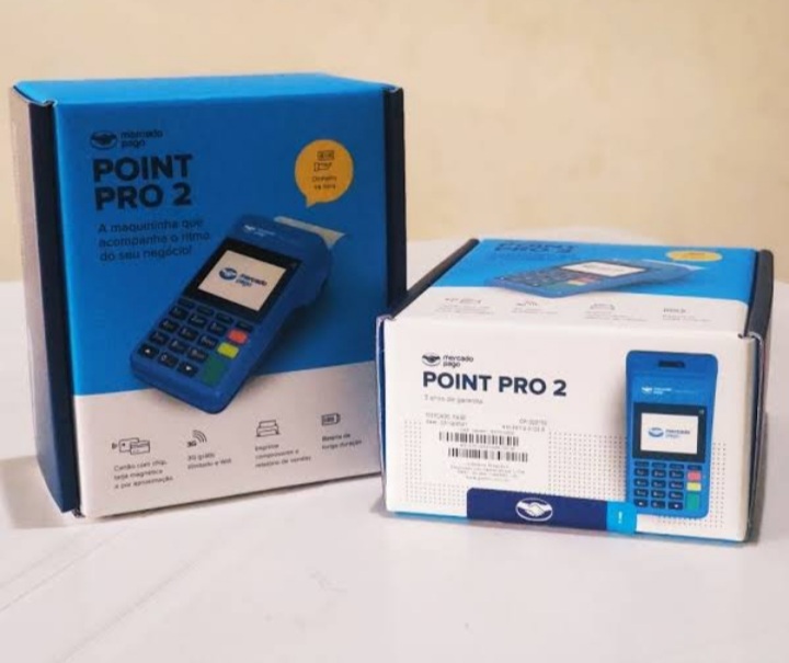 Maquininha de cartão mercado pago Pro 2 com Reposição de bombinhas grátis e entrega grátis todo Brasil